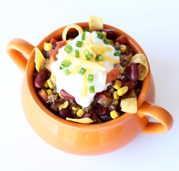 Slow Cooker Taco Soup Recipe from TheFrugalGirls.com