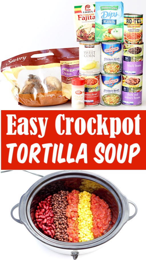 Chicken Tortilla Soup Recipe - Easy Crockpot Southwest Soup