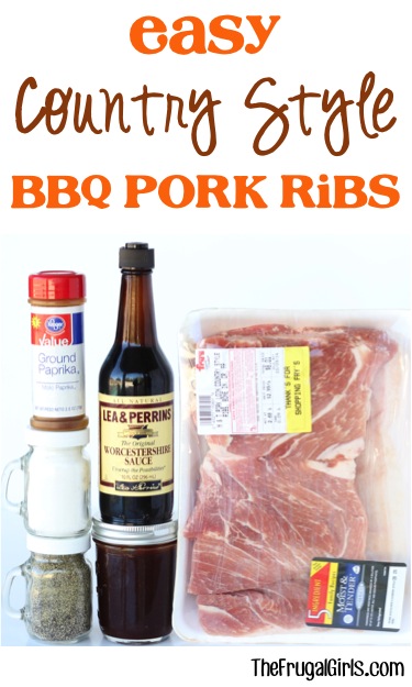 Easy Country Style Barbecue Pork Ribs Recipe from TheFrugalGirls.com