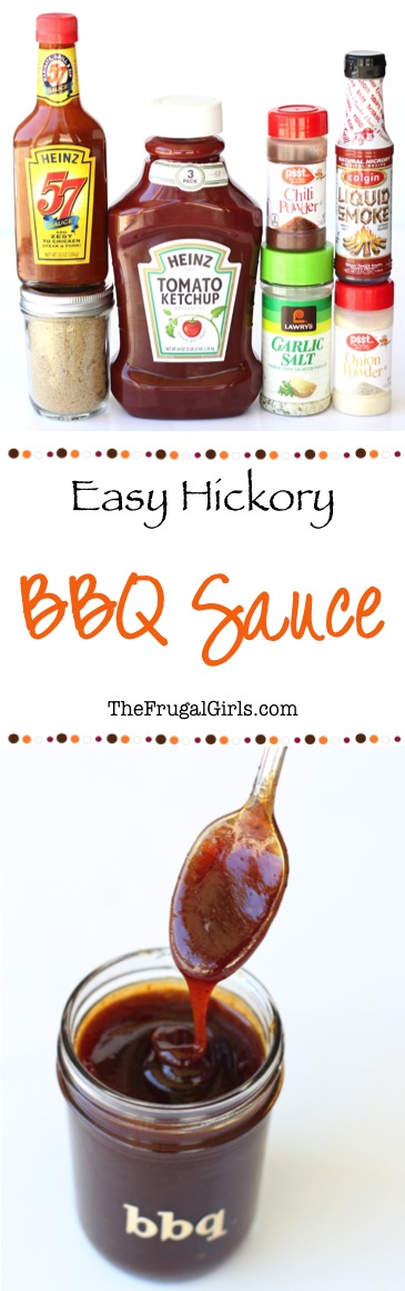 Easy Homemade Hickory BBQ Sauce Recipe! - The Frugal Girls