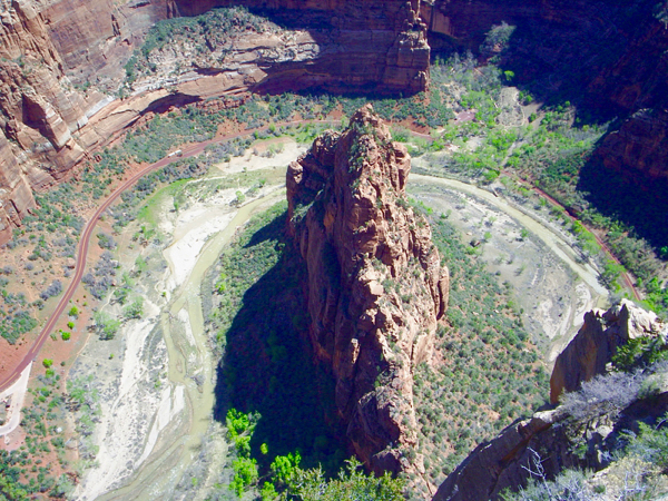 Angel's Landing Panorama View from TheFrugalGirls.com