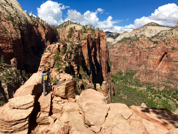 Angels Landing Trail from TheFrugalGirls.com