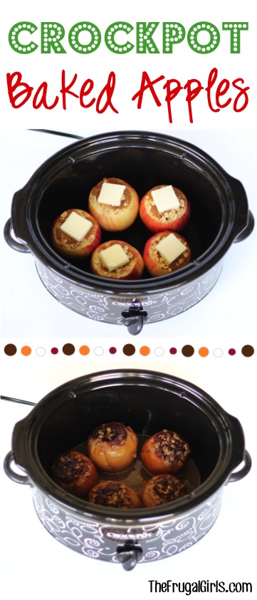 Crock Pot Baked Apples Recipe from TheFrugalGirls.com