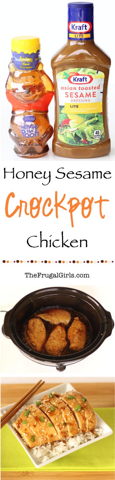 Crockpot Honey Sesame Chicken Recipe from TheFrugalGirls.com