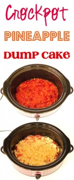 Crockpot Pineapple Dump Cake Recipe! (4 Ingredients) - The Frugal Girls