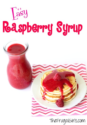 Raspberry Syrup Recipe at TheFrugalGirls.com