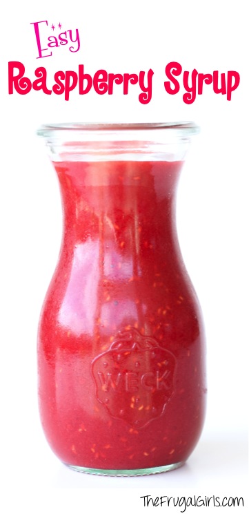 Raspberry Syrup Recipe from TheFrugalGirls.com