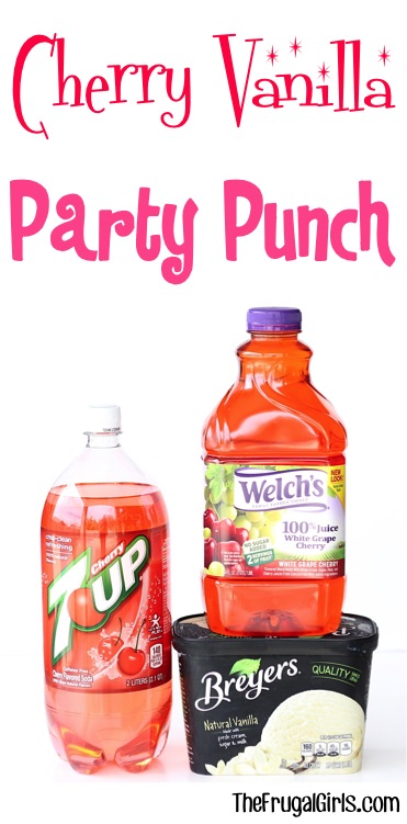 Cherry Vanilla Party Punch Recipe at TheFrugalGirls.com