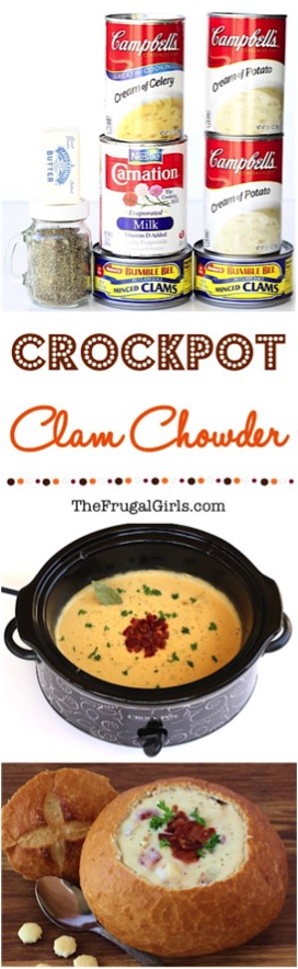 Crock Pot Clam Chowder Recipe