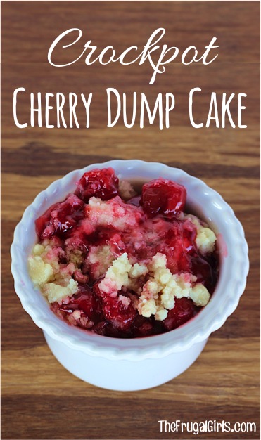 Crockpot Cherry Dump Cake Recipe - from TheFrugalGirls.com