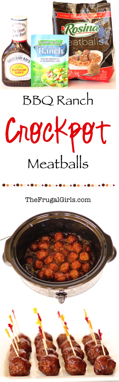 Crockpot BBQ Ranch Meatballs Recipe