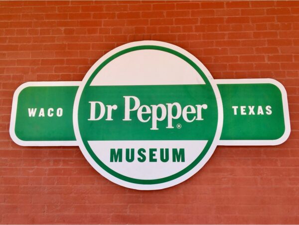 Sign for the Dr Pepper Museum.