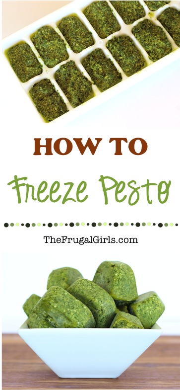 How to Freeze Pesto - Tips from TheFrugalGirls.com