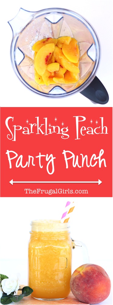 Peach Party Punch Recipe from TheFrugalGirls.com