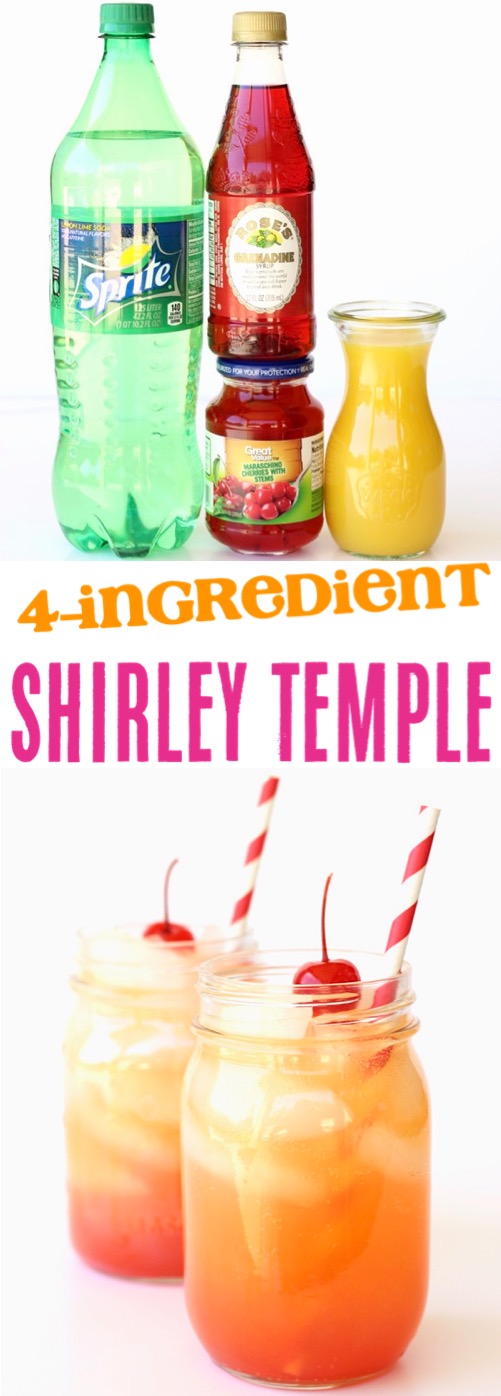 Shirley Temple Drink Recipe for Kids or Adults