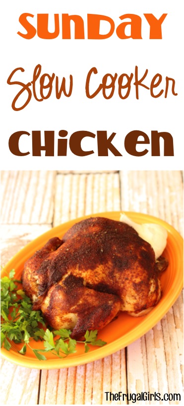 Sunday Crockpot Chicken Recipe from TheFrugalGirls.com