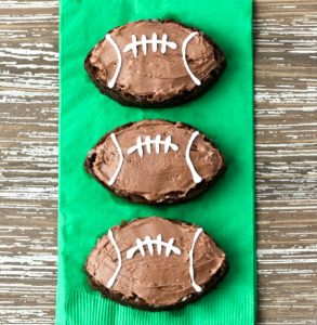 Easy Football Brownies Recipe