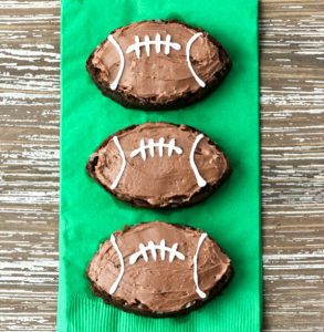 Easy Football Brownies