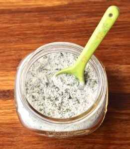 Spoon in a jar of buttermilk ranch dressing mix.