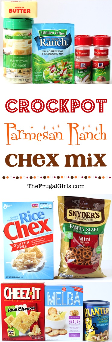 Crock Pot Chex Mix Recipe at TheFrugalGirls.com