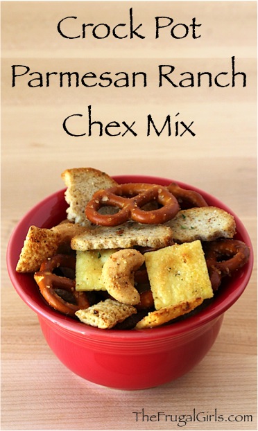 Crock Pot Chex Mix Recipe - at TheFrugalGirls.com