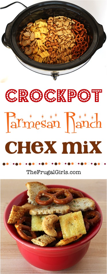 Crock Pot Chex Mix Recipe from TheFrugalGirls.com