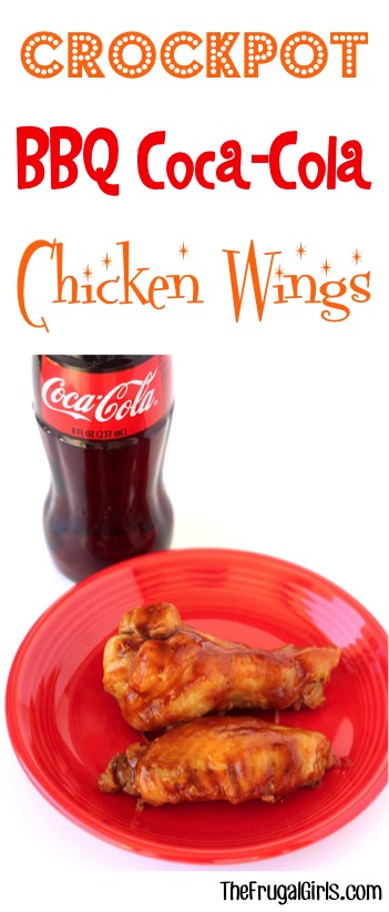 Crockpot Barbecue Coke Chicken Wings Recipe from TheFrugalGirls.com