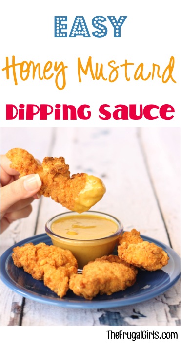 Easy Honey Mustard Dipping Sauce Recipe from TheFrugalGirls.com