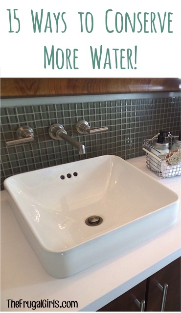 Ways to Conserve Water - at TheFrugalGirls.com