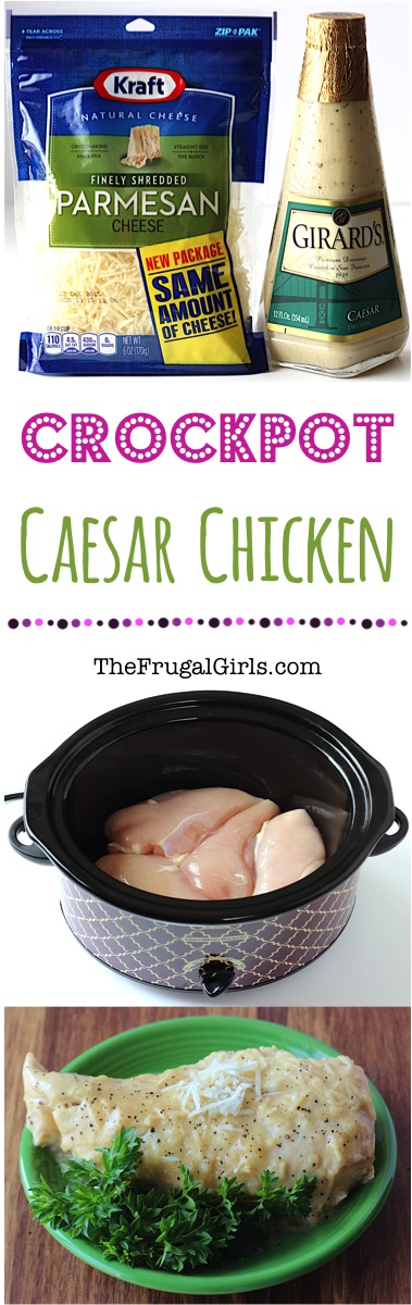 Crock Pot Caesar Chicken Recipe from TheFrugalGirls.com