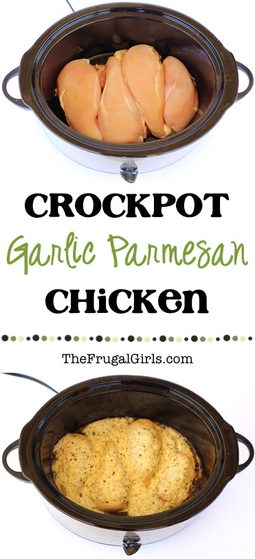 Crock Pot Garlic Parmesan Chicken Breast Recipe from TheFrugalGirls.com