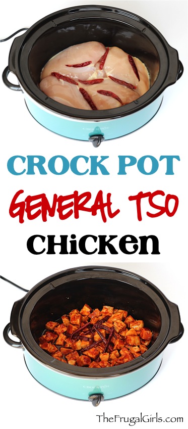 Crock Pot General Tso Chicken Recipe at TheFrugalGirls.com
