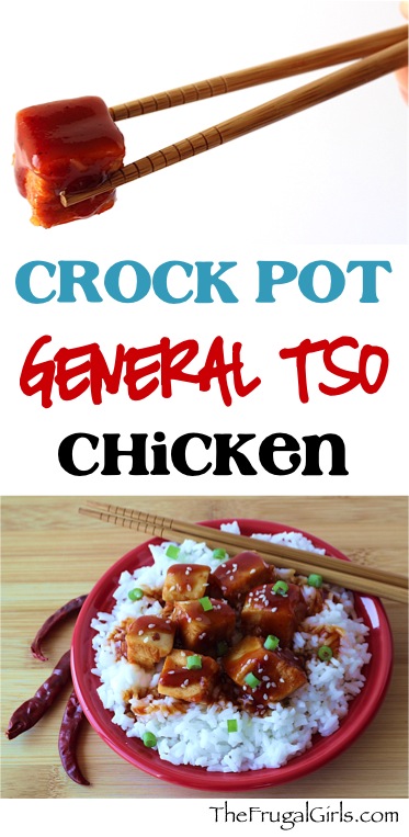 Crock Pot General Tso Chicken Recipe - from TheFrugalGirls.com