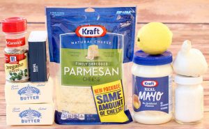 Ingredients including butter, oregano, and basil.