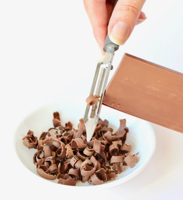 How to Make Shaved Chocolate Curls
