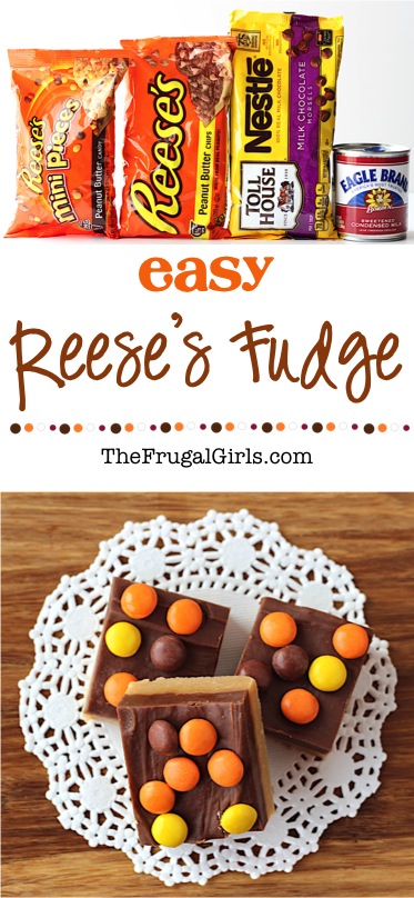 Reeses Fudge Recipe at TheFrugalGirls.com