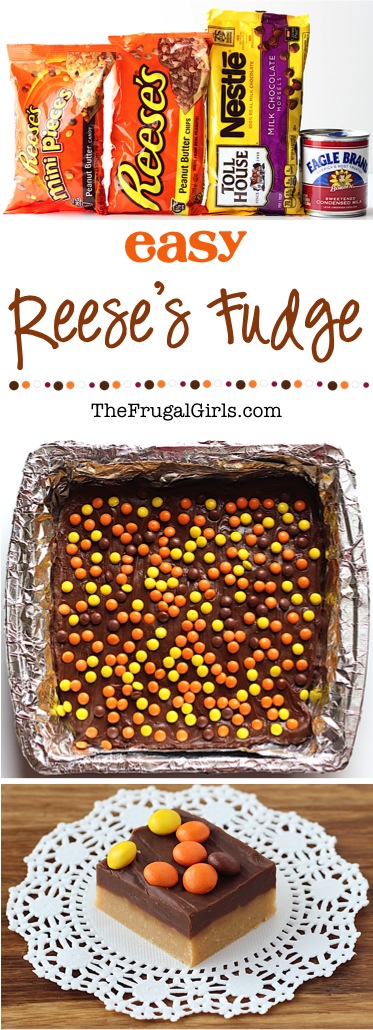 Reese's Fudge Recipe from TheFrugalGirls.com
