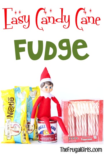 Candy Cane Fudge Recipe from TheFrugalGirls.com