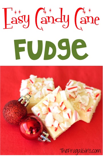 Candy Cane Fudge Recipe - from TheFrugalGirls.com
