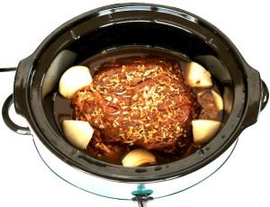 Easy Crockpot Beef goes Camping! - Frugal Campasaurus