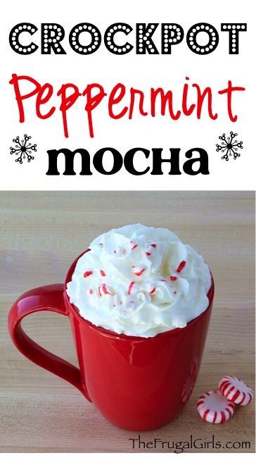 Crock Pot Peppermint Mocha Recipe at TheFrugalGirls.com