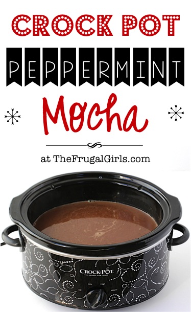 Crock Pot Peppermint Mocha Recipe - at TheFrugalGirls.com