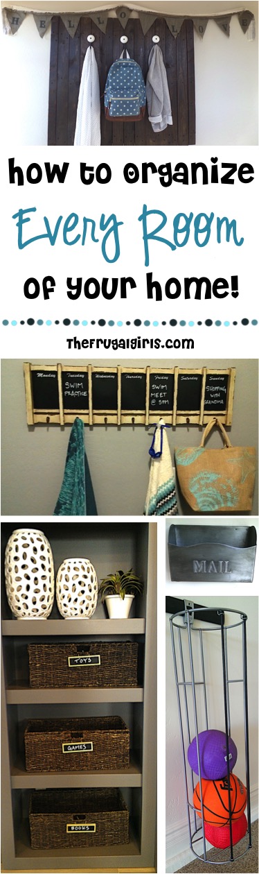 Home Organizing Tips and Tricks at TheFrugalGirls.com
