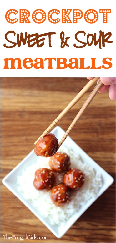 Slow Cooker Sweet and Sour Meatballs from TheFrugalGirls.com