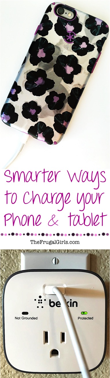 Smarter Ways to Charge your Phones and Tablets - at TheFrugalGirls.com