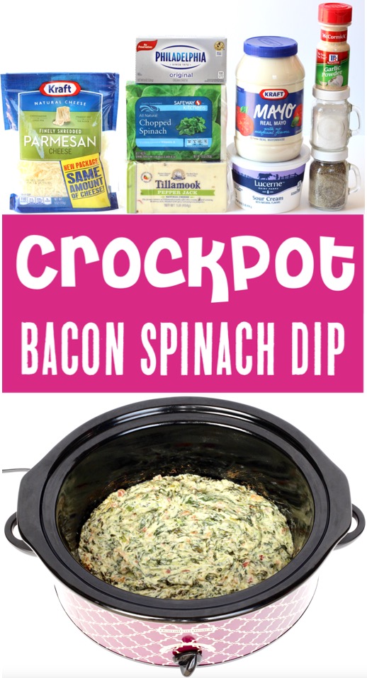 Spinach Dip Recipe Easy Crock Pot Bacon Spinach Appetizer