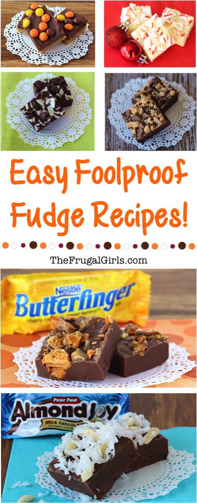Yummy Fudge Recipes from TheFrugalGirls.com