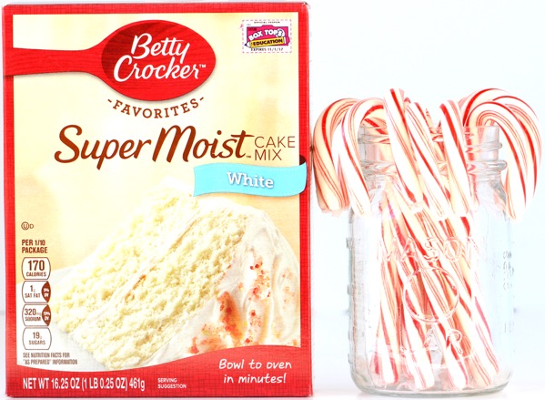 Candy Cane Cake Mix Cookies