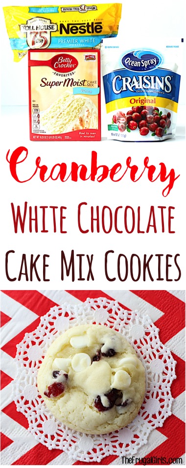 Cranberry White Chocolate Cookie Recipe at TheFrugalGirls.com