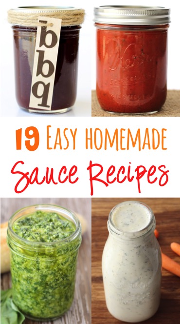 Easy Homemade Sauce Recipes from TheFrugalGirls.com